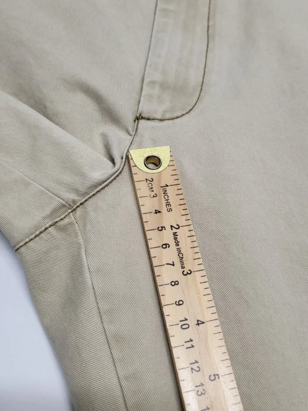 Roundtree & Yorke Casuals Mens Chino Pants 44 X 30 Flat Front High Rise Cotton